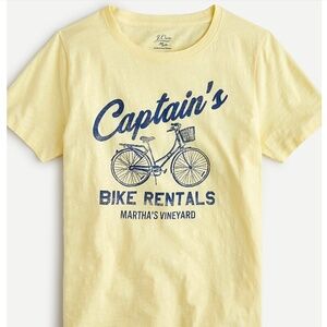 J. Crew Vintage cotton "Captain's bike rentals" T-shirt